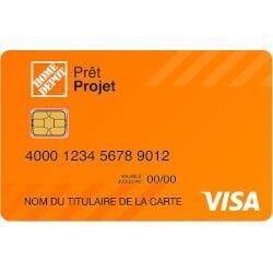 Carte de crédit Home depot Prêt Projet