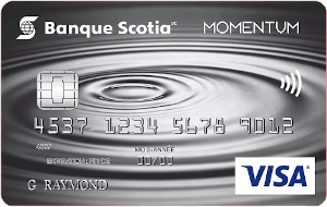 Visa Momentum Banque Scotia sans frais annuels